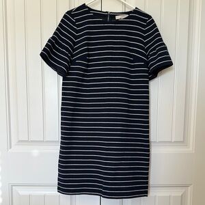 Navy Striped Dress